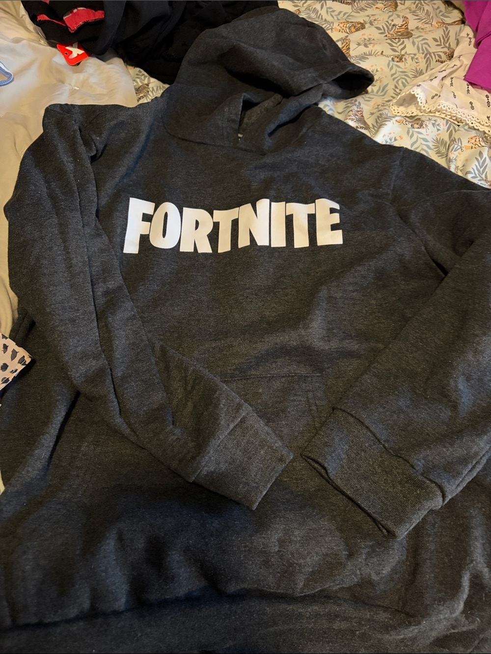 Fortnite Dark Charcoal Hoodie - XL